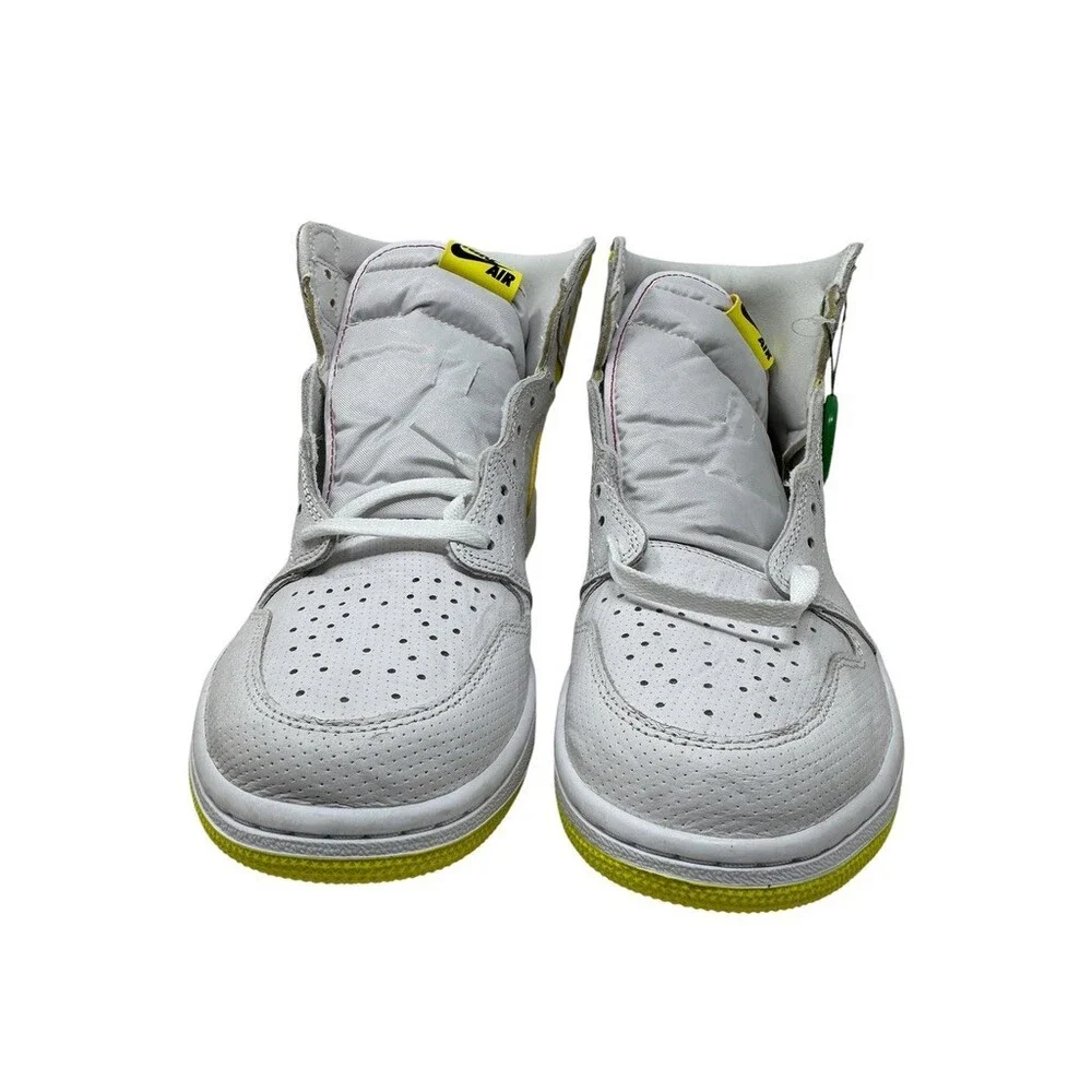 Nike Air Jordan 1 High First Class Flight 555088-170 White Yellow Men 11 sneaker